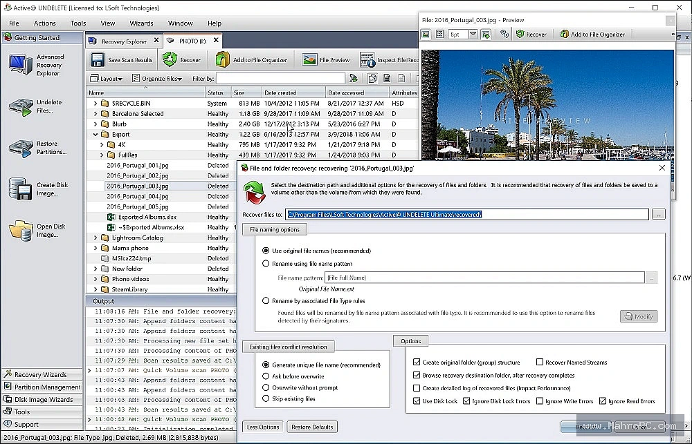 Active UNERASER Ultimate 2026 main dashboard showing drive selection and scan options for deleted file recovery.