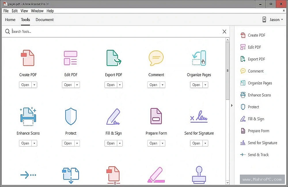 Adobe Acrobat Writer 2026 main dashboard showing PDF creation tools, recent file list, and one-click conversion options.
