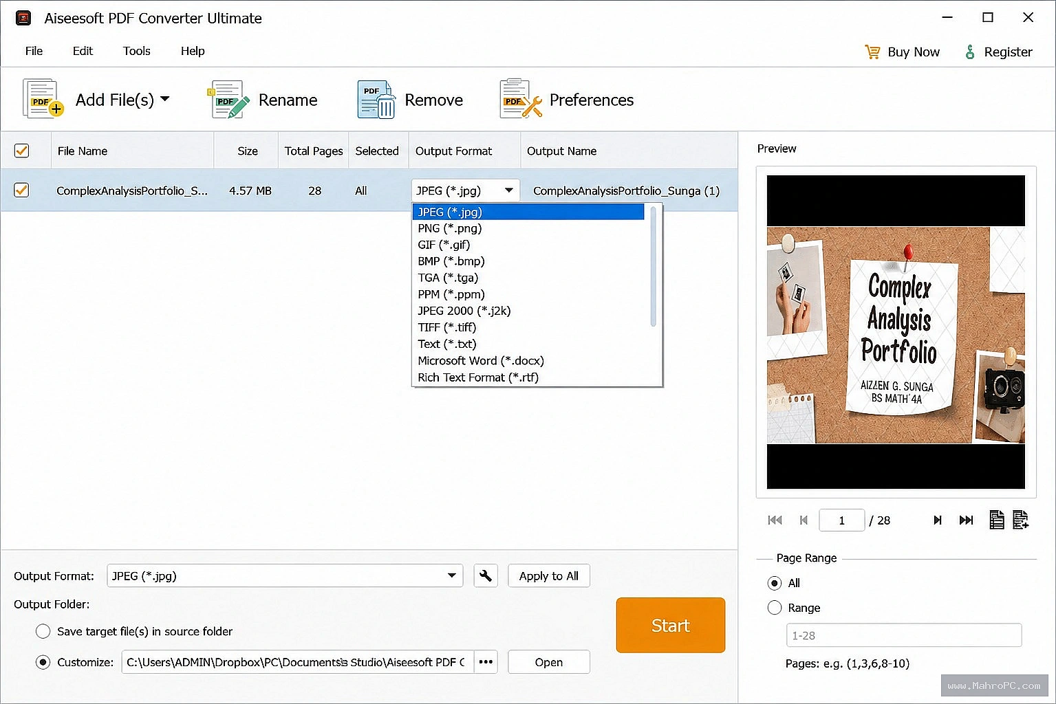 Local OCR configuration settings panel inside Aiseesoft PDF Converter Ultimate latest software.