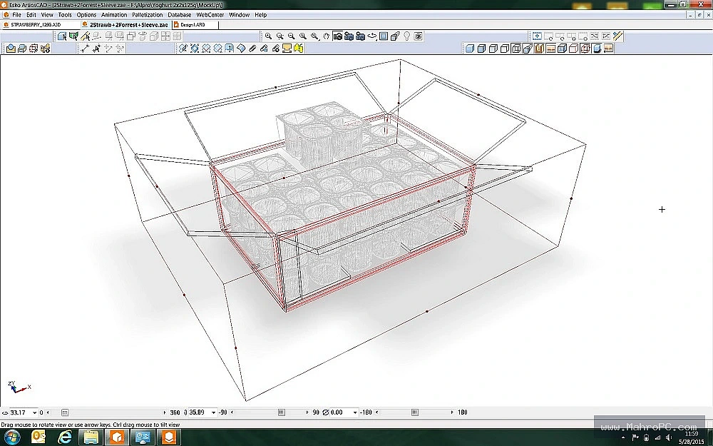 Esko ArtiosCAD 2026 Advanced CAD Design Settings and Packaging Project Configuration Panel