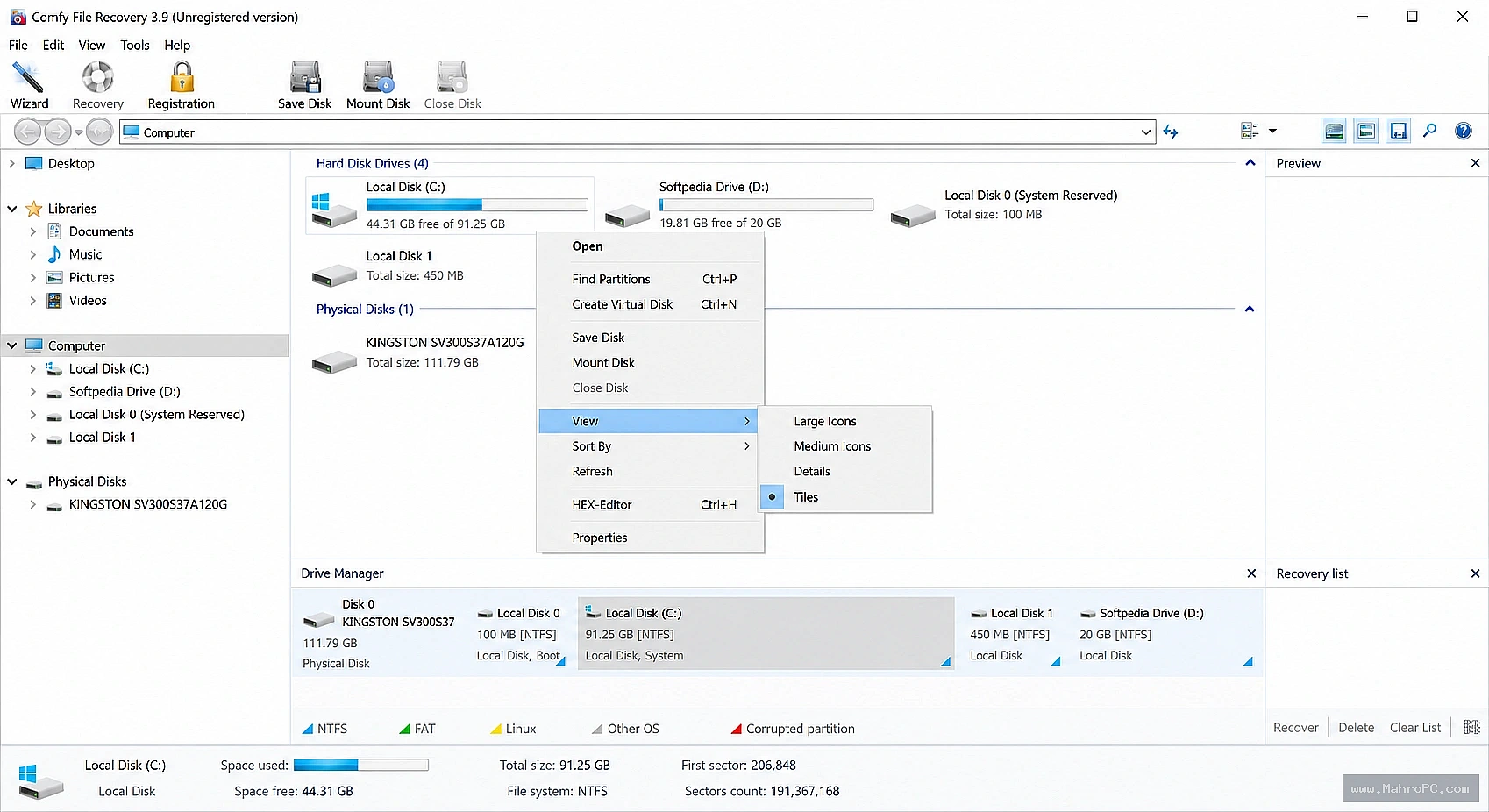 Comfy File Recovery helps recover deleted, formatted, and lost files from hard drives, SSDs, USB drives, memory cards, and other storage devices.