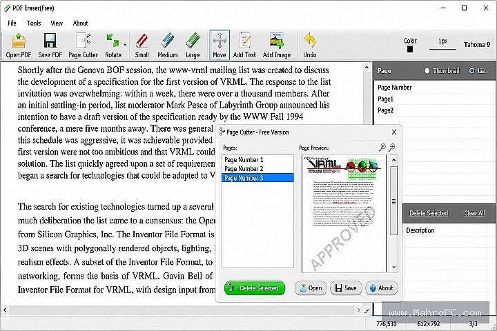 PDF Eraser Pro Main Workspace for Removing Text, Images, Watermarks, and Sensitive Content from PDF Files