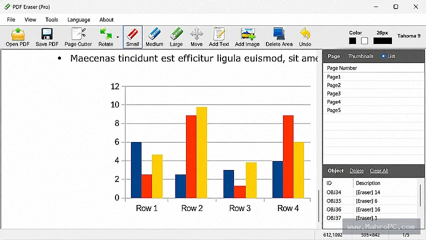 PDF Eraser Pro Advanced Page Editing and Document Configuration Interface for Precision PDF Modifications