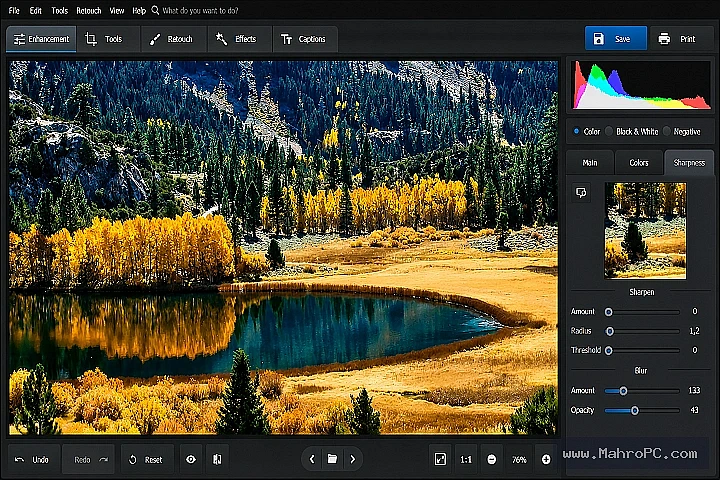 AMS PhotoWorks 21.0 Export Settings and High-Quality Image Output Preview Window