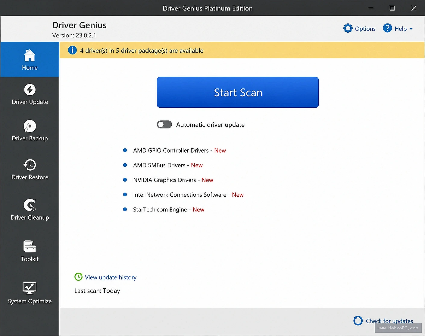 Driver Genius Platinum is a powerful driver management tool that scans your PC for outdated, missing, or incompatible drivers and updates them with just a few clicks.