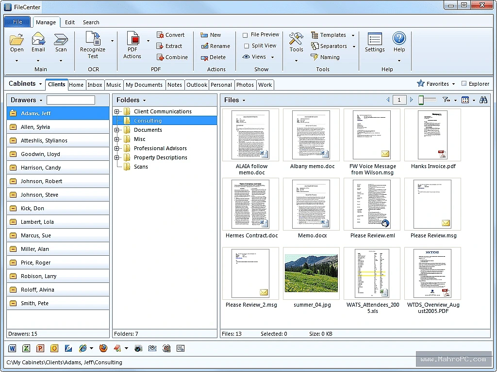 Scan, edit, convert, search, and securely manage PDF documents with built-in document management tools.