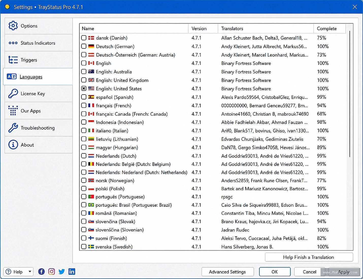 Customize taskbar status indicators, system notifications, and hardware activity for improved productivity through an easy-to-use Windows interface.