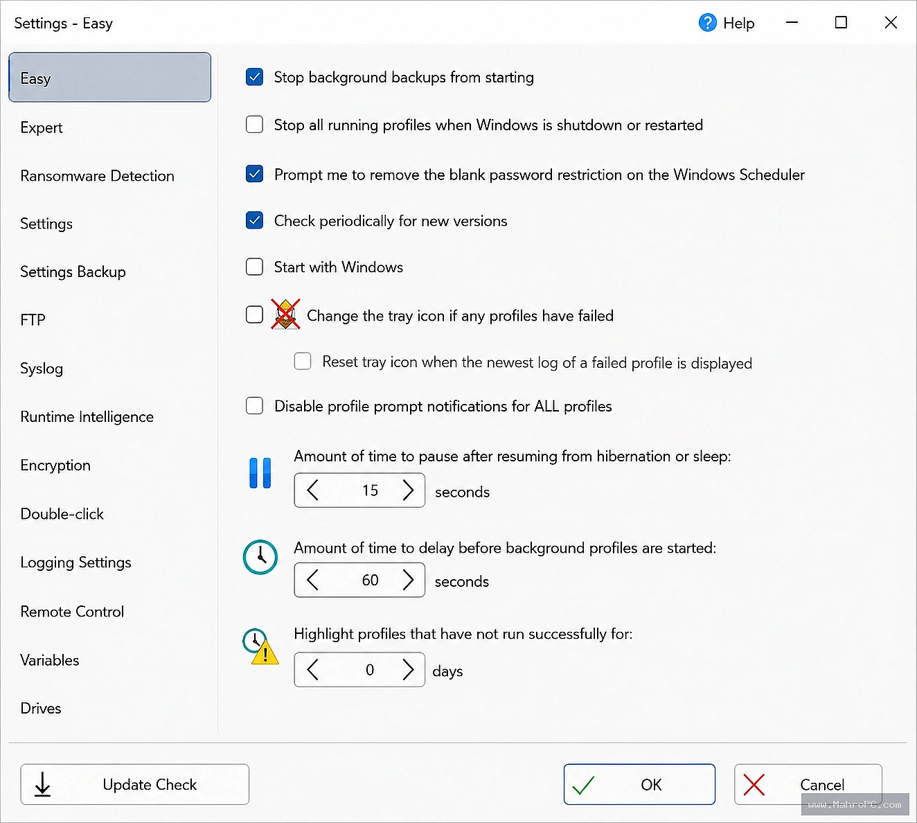 Protect important data by creating secure backups, syncing folders, and managing local, network, and cloud storage locations efficiently.