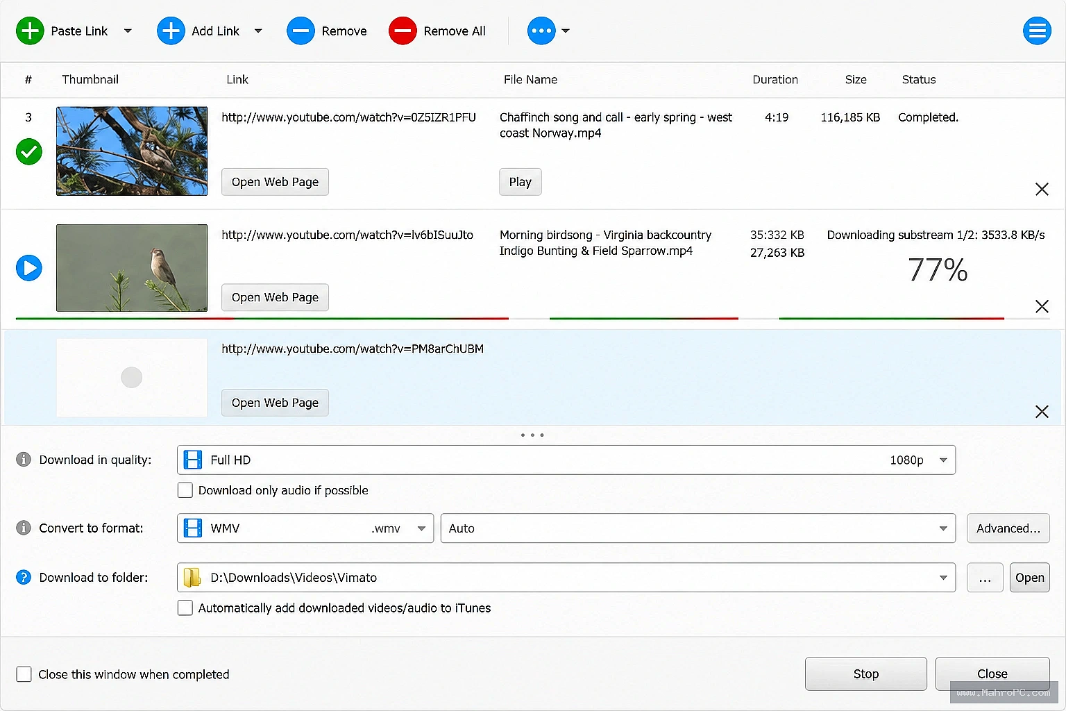 Manage multiple video downloads with batch processing, real-time progress tracking, and an organized download manager for a faster and more efficient workflow.