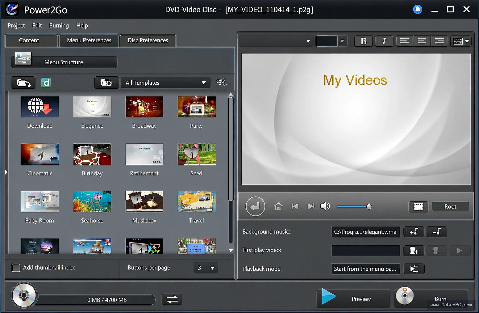 Author professional movie discs, convert media files, create ISO images, and manage optical disc projects through a fast and intuitive interface.