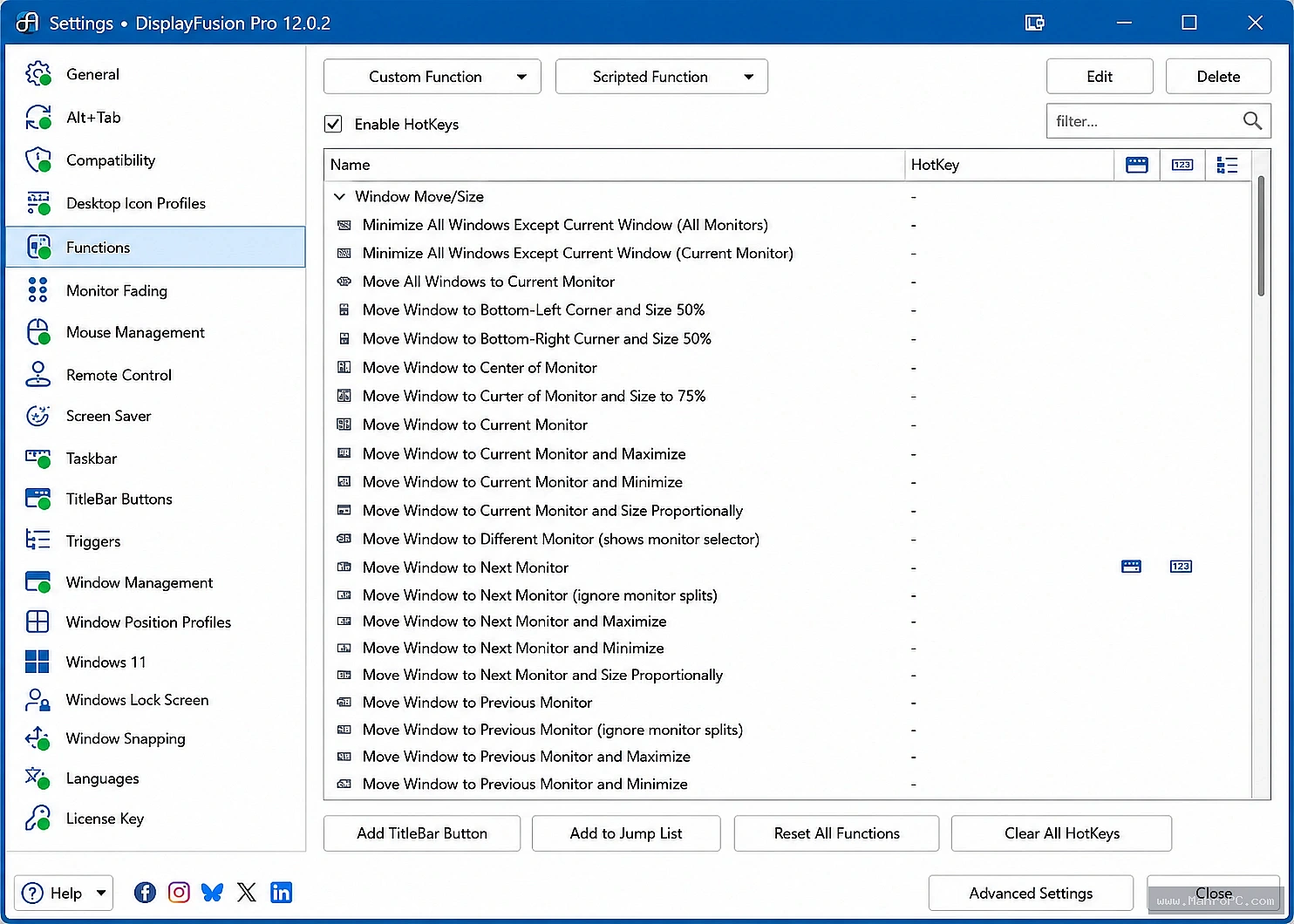 Create monitor layouts, automate desktop workflows, manage application positioning, and optimize your multi-screen setup with advanced display management features.