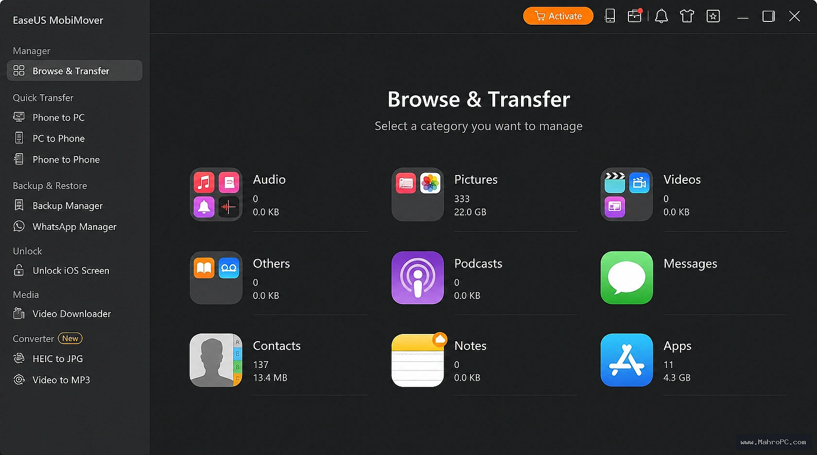 Back up iOS data, restore important files, and move content between devices without relying on cloud services or complicated synchronization steps.